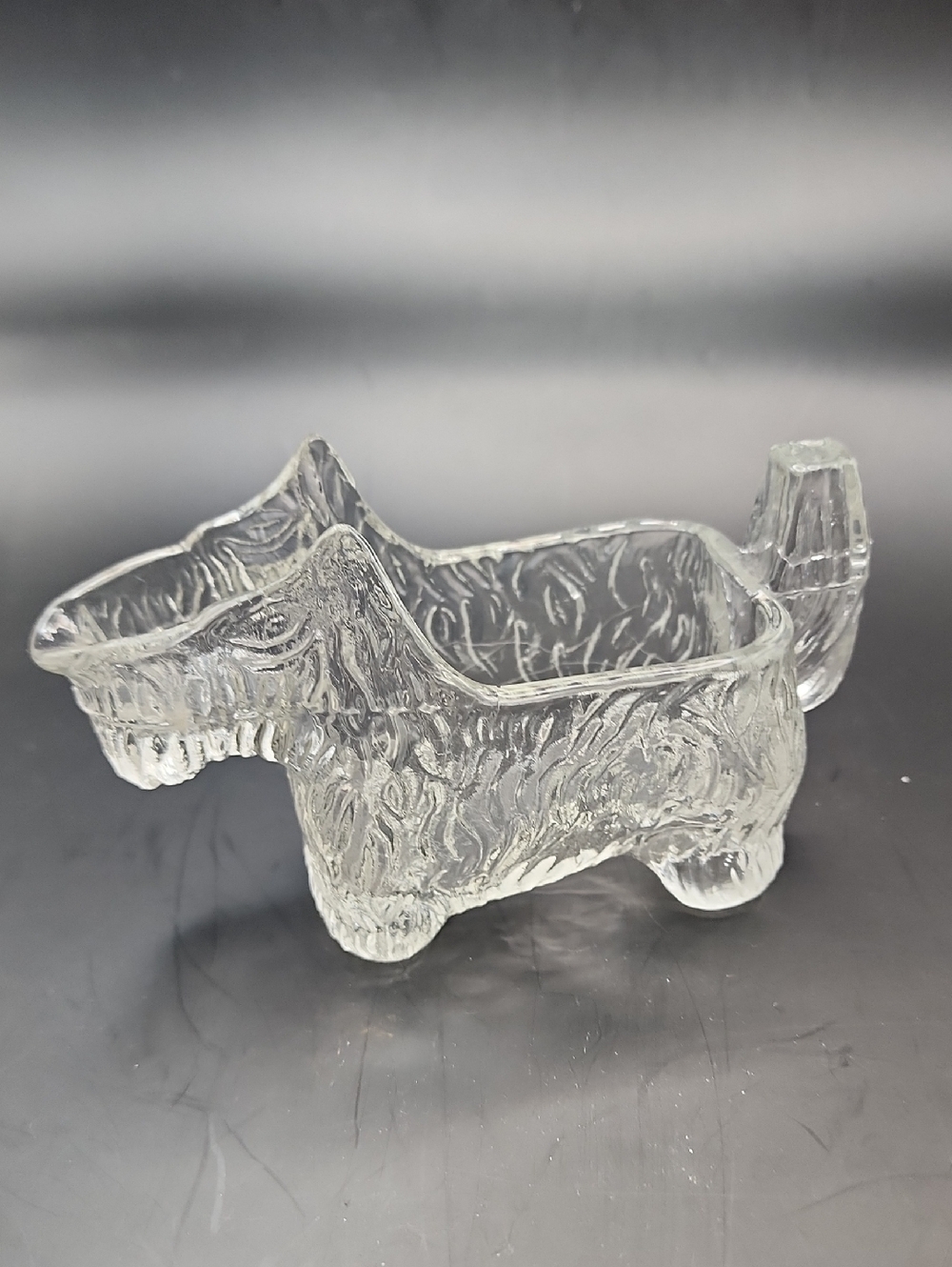 Vintage LE Smith Glass Scottie Dog Creamer POST Cereal Premium 1930s